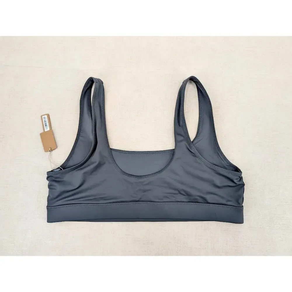 SKIMS Swim Bikini Tank Top 2X Gunmetal Bikini Sporty Beach